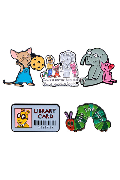 Choice 4 Mix 4/5pcs/set Funny Animals Enamel Pin Elephant Brooches For Men La...