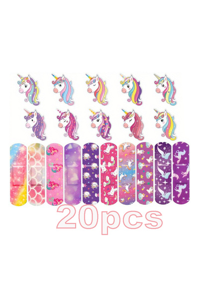 Choice 1set 20pcs/set 1/2set Cartoon Cute Unicorn Band Aid Scratch Protection...