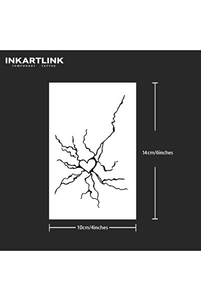 Choice 858-1014L وشم مؤقت على شكل برق الحب، يدوم حتى 15 يومًا، تقنية جديدة سح...