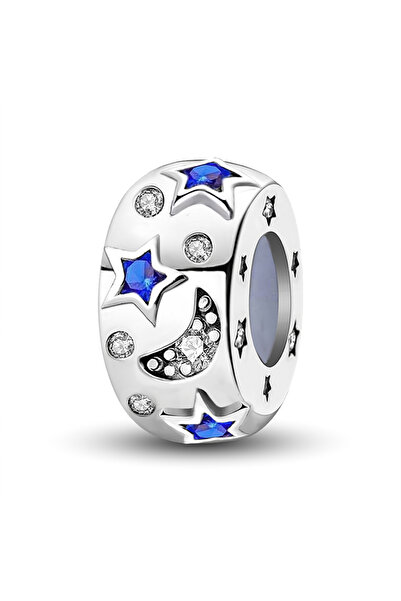Choice TCE0674P9 925 Sterling Silver Cute Star Moon Series Charms Beads Fit D...