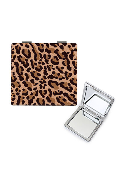 Choice Style 4 Mini Portable Makeup Mirror Fashion Leopard Print Folding Mirr...