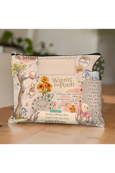 Choice حقيبة مستحضرات تجميل ديزني ويني ذا بوه - حقيبة بسحاب لطيفة ومتعددة الا...