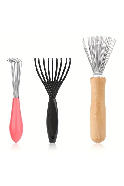 Choice مجموعة أدوات تنظيف فرشاة الشعر المتينة (3 قطع)، تتضمن أداة إزالة المشط...