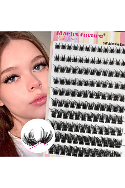 Choice مجموعة متنوعة من الرموش الصناعية ذاتية اللصق، 120 قطعة من الرموش الفرد...