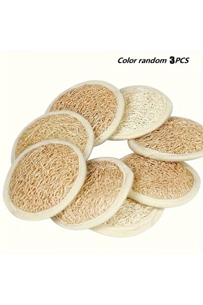 Choice مجموعة من 3 قطع من الليفة الصفراء، تتضمن قفازًا، ومنشفة تنظيف للوجه، و...