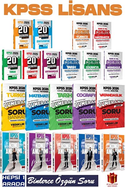 Yargı Yayınları 2026 Yediiklim GYGK Deneme Seti+GYGK Çıkmış Sorular+Soru Bank...