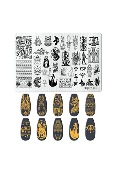 Choice قالب ختم الأظافر HP-150 بنقوش نباتية وشجرة وهندسة، قالب صورة للأظافر، ...