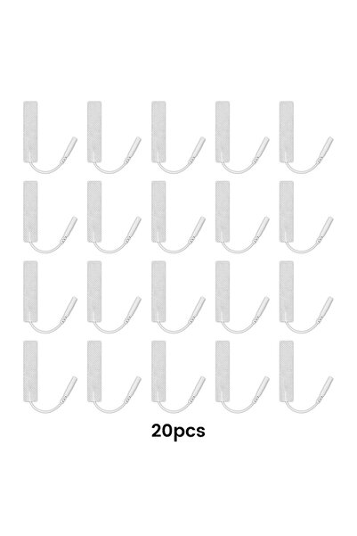 Choice1 20 قطعة (عبوة من 10 قطع) من وسادات أقطاب العلاج الطبيعي TENS، جل موصل...