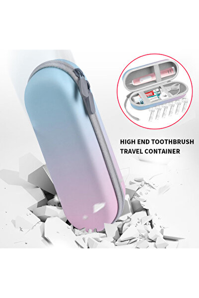 Choice علبة فرشاة أسنان كهربائية ملونة (قطعة واحدة)، علبة أدوات العناية بالأس...