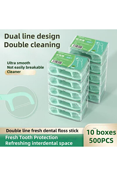 Choice 500PCS 100/150/500PCS double line dental floss, disposable portable or...