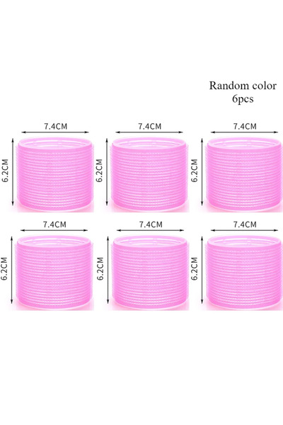 Choice 6 قطع من بكرات الشعر العشوائية، بكرات شعر ذاتية التثبيت، بكرات شعر بدو...