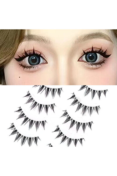 Choice1 C XL-w3-1 5 Pairs Manga False Eyelashes Wispy Soft Cluster Lashes Nat...