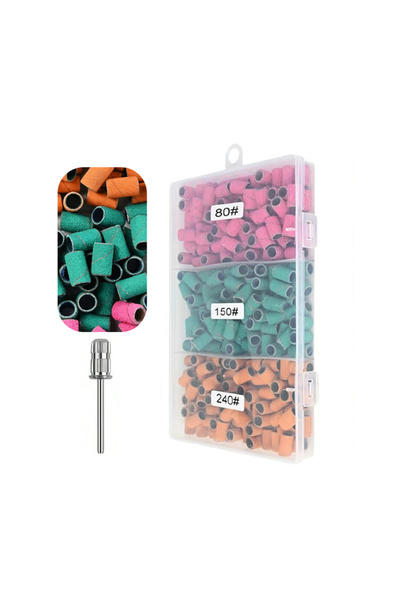 Choice أشرطة صنفرة رمادية فاتحة لأدوات حفر الأظافر، 150 قطعة من أشرطة الصنفرة...