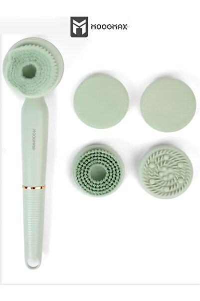 MOOGMAX فرشاة جسم غسيل وتنظيف الجسم الكهربائية لتنظيف الظهر عند الاستحمام. فر...