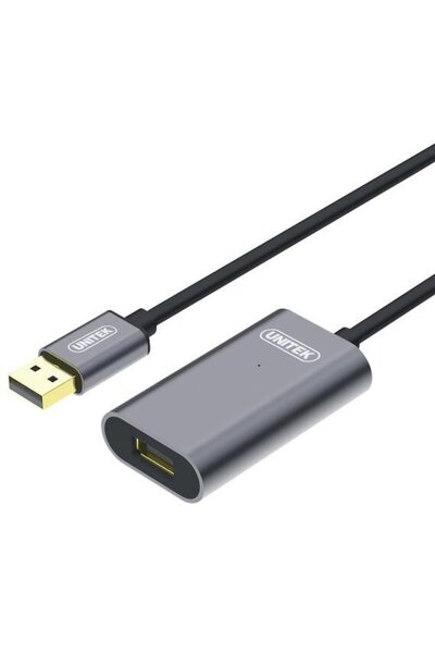Unitek Cablu extensie activГ„Вѓ USB 2.0., 5m, Alu., Y-271