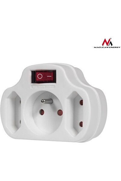 Maclean Priză MCE142 x3 cu întrerupător