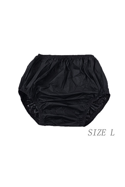choice2 black L Reusable Adult Diaper Cover Elastic Waist Incontinence Shorts...