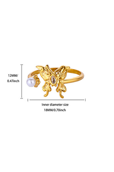 Choice خواتم JZ7381G قابلة لتغيير المقاس، مصنوعة من الفولاذ المقاوم للصدأ، بت...