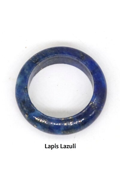 Choice 21mm Lapis Lazuli Natural Stone Crystal Band Rings for Women Men Ameth...