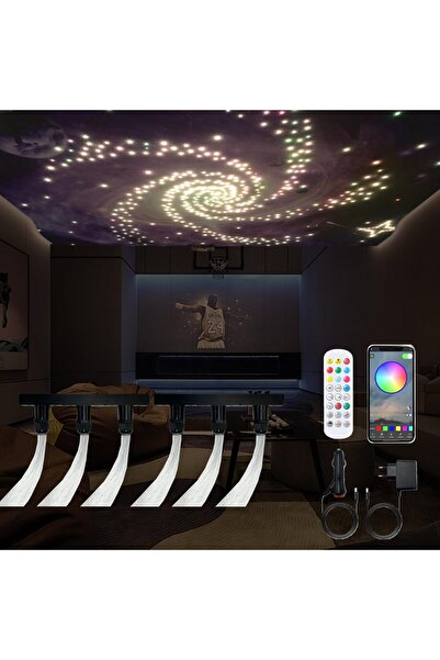 GIDIK Fiber optic kit for car/home, star-shaped, with 600 strands, 0.75 mm, 3...