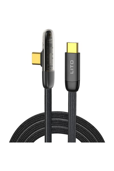 Lito Cablu de Date cu Mufe Type-C, 1m - (LD11) - Black