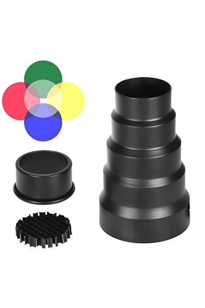 Generic Snoot with grid for studio flash