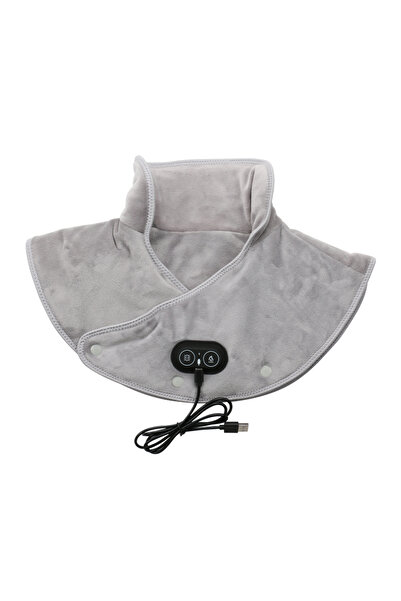 Choice Grey Heat Massage Electric Heating Shoulder Pads USB Heated Wrap Neck ...