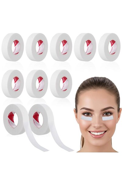 Choice 10 لفات من شريط لاصق للرموش مضاد للحساسية - شرائط بيضاء مسامية دقيقة ل...