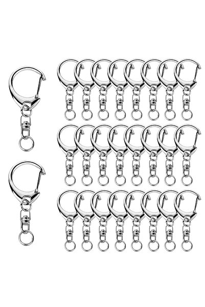 Choice10 20 set Silvery 20/30/50 Sets Of Spring Keychain Chains With Open Jum...