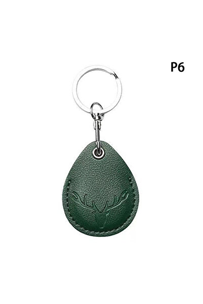 Choice 6 1Pc PU leather Access Card Case Leather Card Holder Keychain Key Rin...