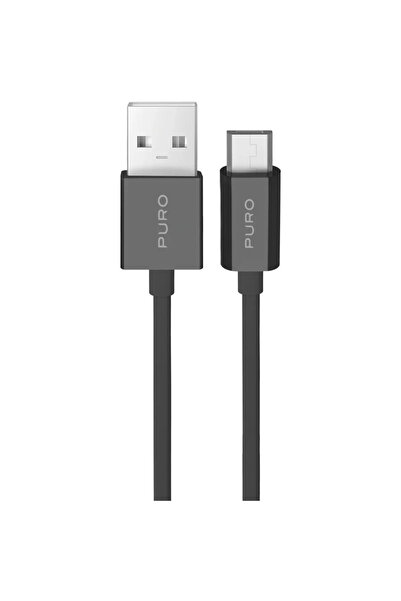 Puro Kabel 12W TPE USB-A - Micro-USB 2m - czarny