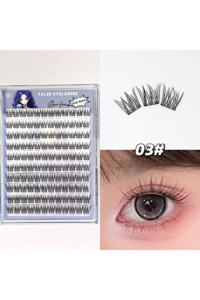 Choice6 رموش صناعية طبيعية مجزأة من جيجي بير، خالية من الغراء، ذات سعة كبيرة،...