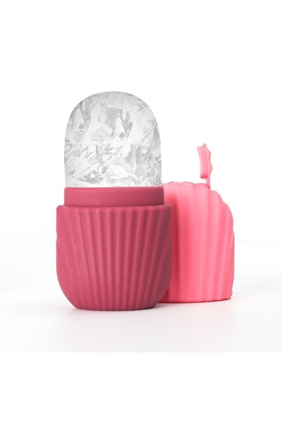 Choice مجموعة بكرات تدليك الوجه بالثلج باللون الأحمر الوردي، قطعة واحدة أو قط...