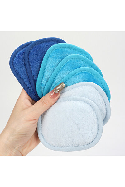 Choice6 مناديل إزالة المكياج A 810 متدرجة الألوان 7 قطع، قابلة للغسل في الغسا...