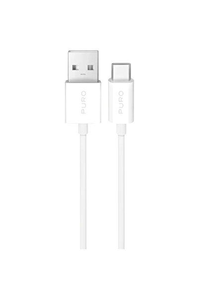 Puro Kabel 10W TPE USB-A - USB-C 2m - biały