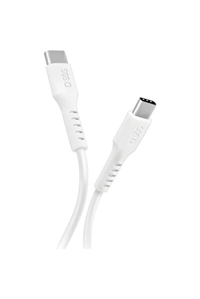 SBS Cablu USB-C TECABLETCC10W - Alimentare USB-C 25W 1 m - alb