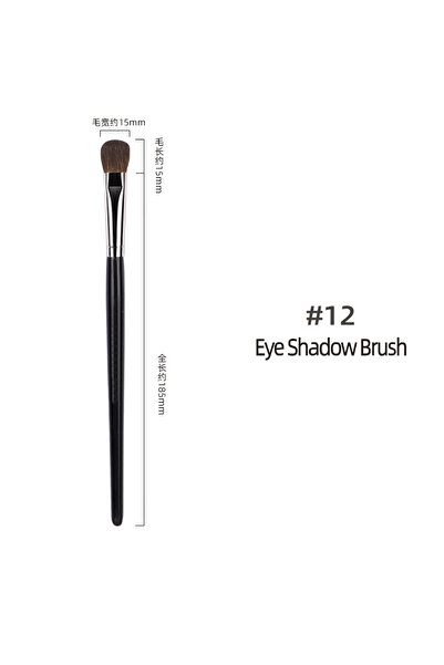 Choice 12 فرشاة مكياج من سيفورا، فرشاة ظلال عيون كبيرة من الخشب الصلب، فرشاة ...