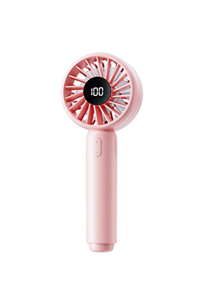 Techsuit Portable Fan with Digital Display - (CT-110) - Pink
