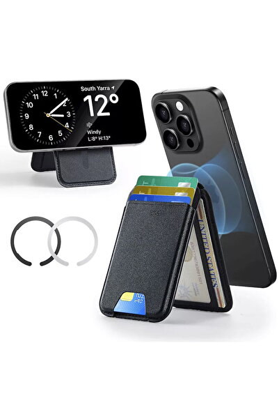 ESR Portofel/Stand cu Inel Magnetic, PU, 3x Card Slots - Classic Magnetic (3C...