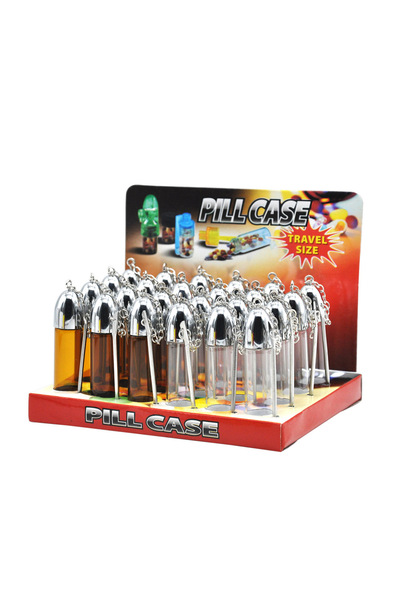 Choice علبة حبوب 72 مم مع ملعقة صغيرة، حامل حبوب صغير محمول، علبة صغيرة، حاوي...