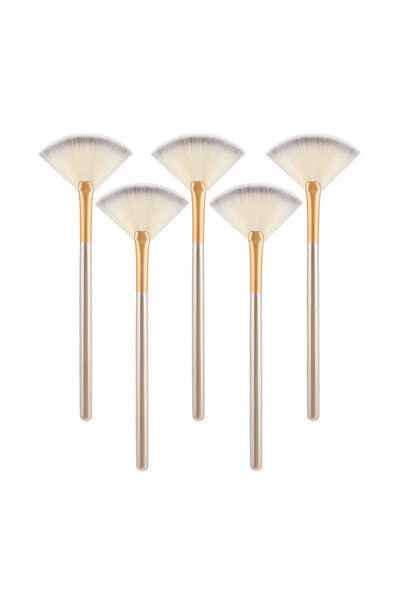 choice2 5pcs New Practical Facial Brushes Fan Makeup Brushes Soft Portable Ma...