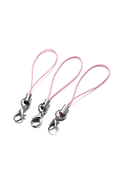 Choice مجموعة من 100 قطعة من الحبال الوردية، تتضمن حبل تعليق، حبل، مشبك لوبست...