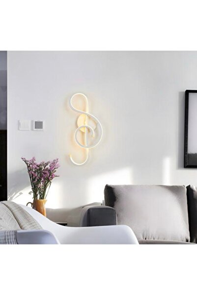 MİNEL DEKOR LED LIGHTING Minel Dekor Lighting Sconce Melody Model 50 cm White