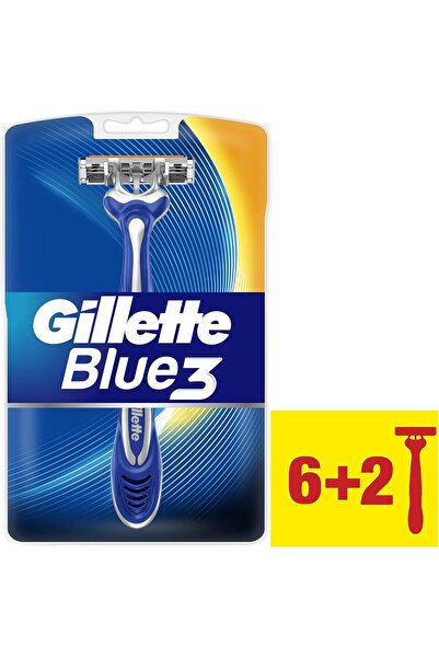 Gillette Blue 3 Disposable Razor Blades, 8 Count
