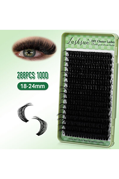 Choice رموش عنقودية مختلطة من نوع MIX 0.07mm D 100D LASHSUN 100D D Curl 18-24...