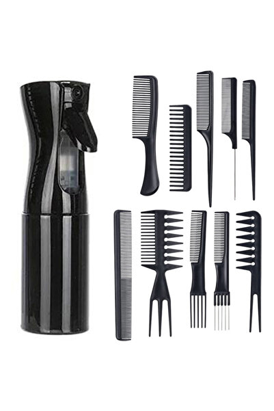 Choice 11pcs set black 5/9/11pcs set Hair Styling Comb Spray bottle Professio...