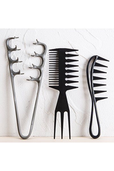 Choice مجموعة من 3 قطع: فرشاة شعر واسعة الأسنان لتكثيف الشعر ومنحه ملمسًا ناع...