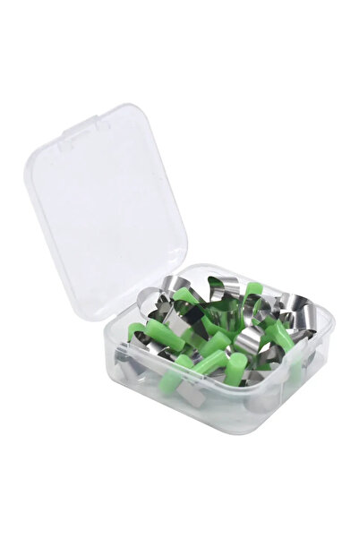 choice2 20 قطعة من صفائح تشكيل الأسنان الخضراء، مصفوفة معدنية محددة الشكل لتق...