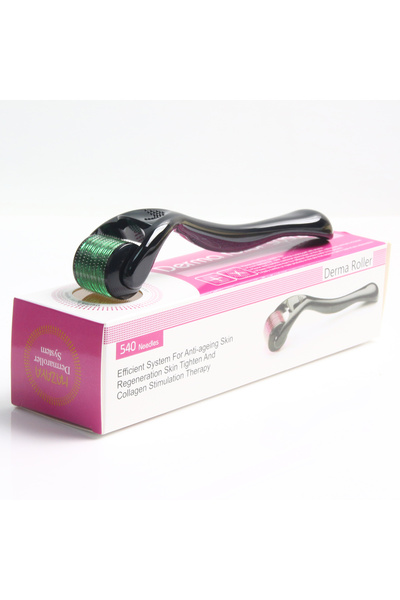 Choice 0.75 قطعة واحدة/علبة، ديرما رولر أسود وأخضر، 540 دبوس، ديرما رولر، أسط...