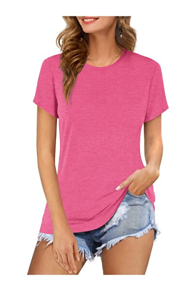 Beluring Tricou Dama, Vaporos, Maneca scurta Roz, XXL